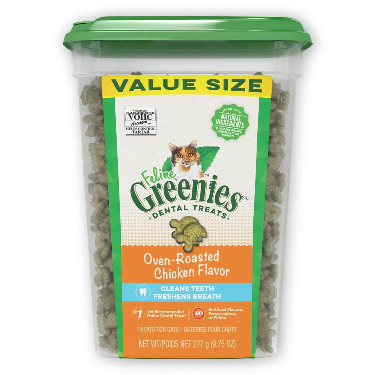 Greenies Oven Roasted Chicken Feline Cat Dental Treats - PetPost Australia