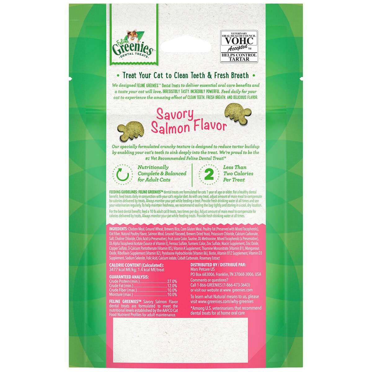 Greenies Savory Salmon Feline Cat Dental Treats - PetPost Australia