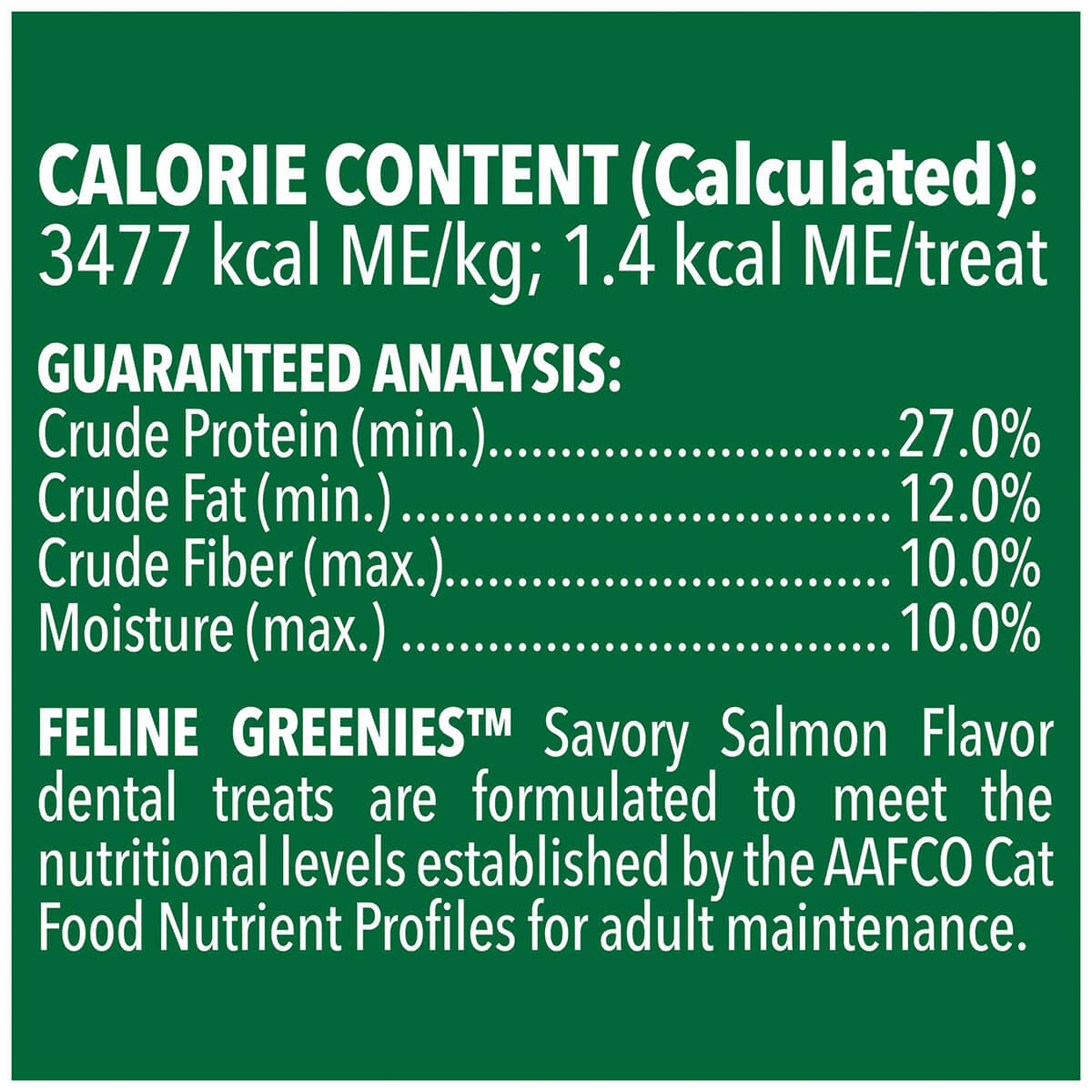 Greenies Savory Salmon Feline Dental Cat Treats 60g - PetPost Australia