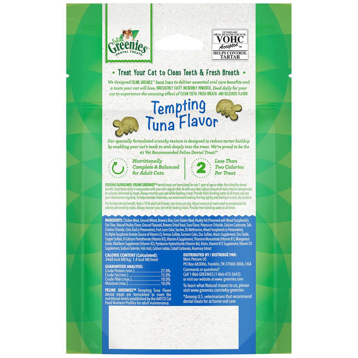 Greenies Tempting Tuna Feline Cat Dental Treats - PetPost Australia