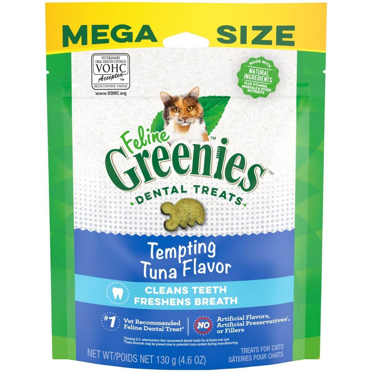Greenies Tempting Tuna Feline Cat Dental Treats - PetPost Australia