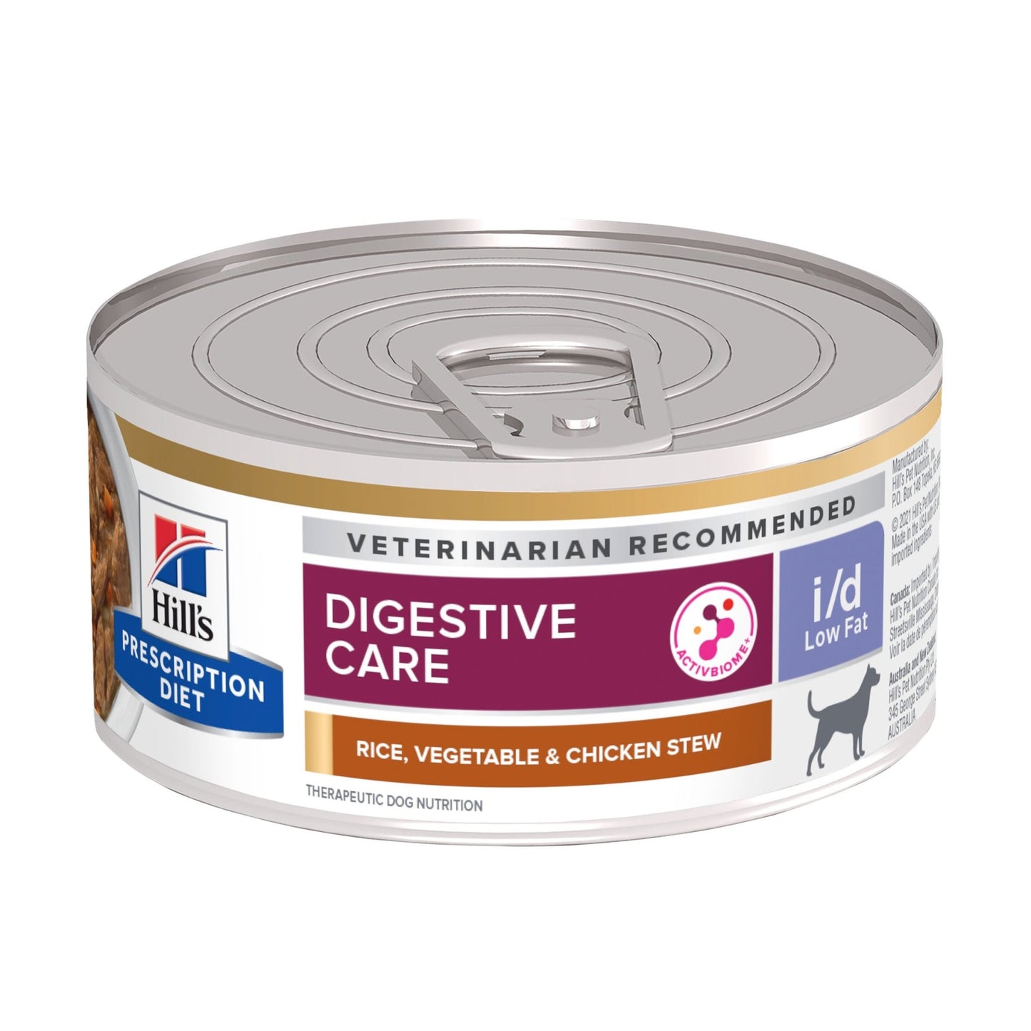 Hill's Prescription Diet I/D Low Fat Digestive Care Chicken & Vegetable Stew Wet Dog Food 156g - PetPost Australia