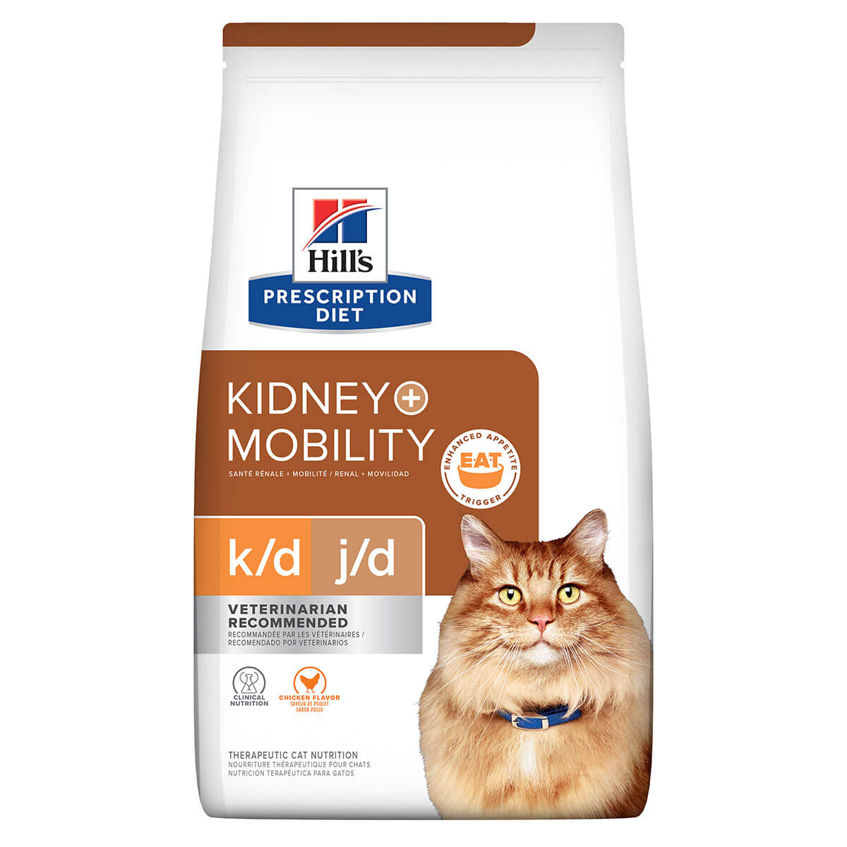 Hill's Prescription Diet K/D Kidney Care & Mobility Cat Dry Food 2.88kg - PetPost Australia