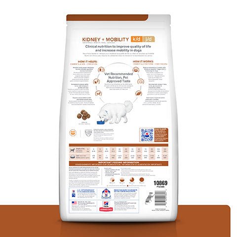 Hill's Prescription Diet K/D Kidney Care & Mobility Dry Dog Food 8.48kg - PetPost Australia