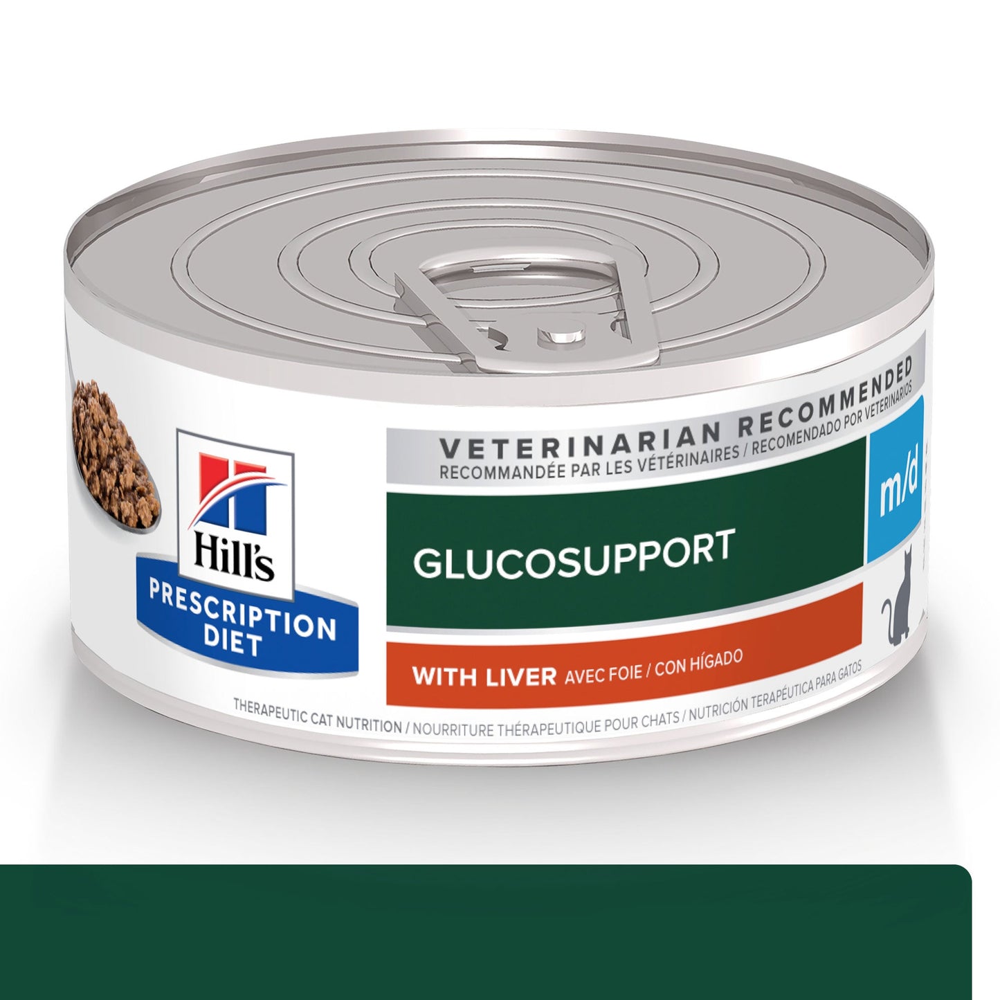 Hill's Prescription Diet M/D GlucoSupport Canned Wet Cat Food 156g - PetPost Australia