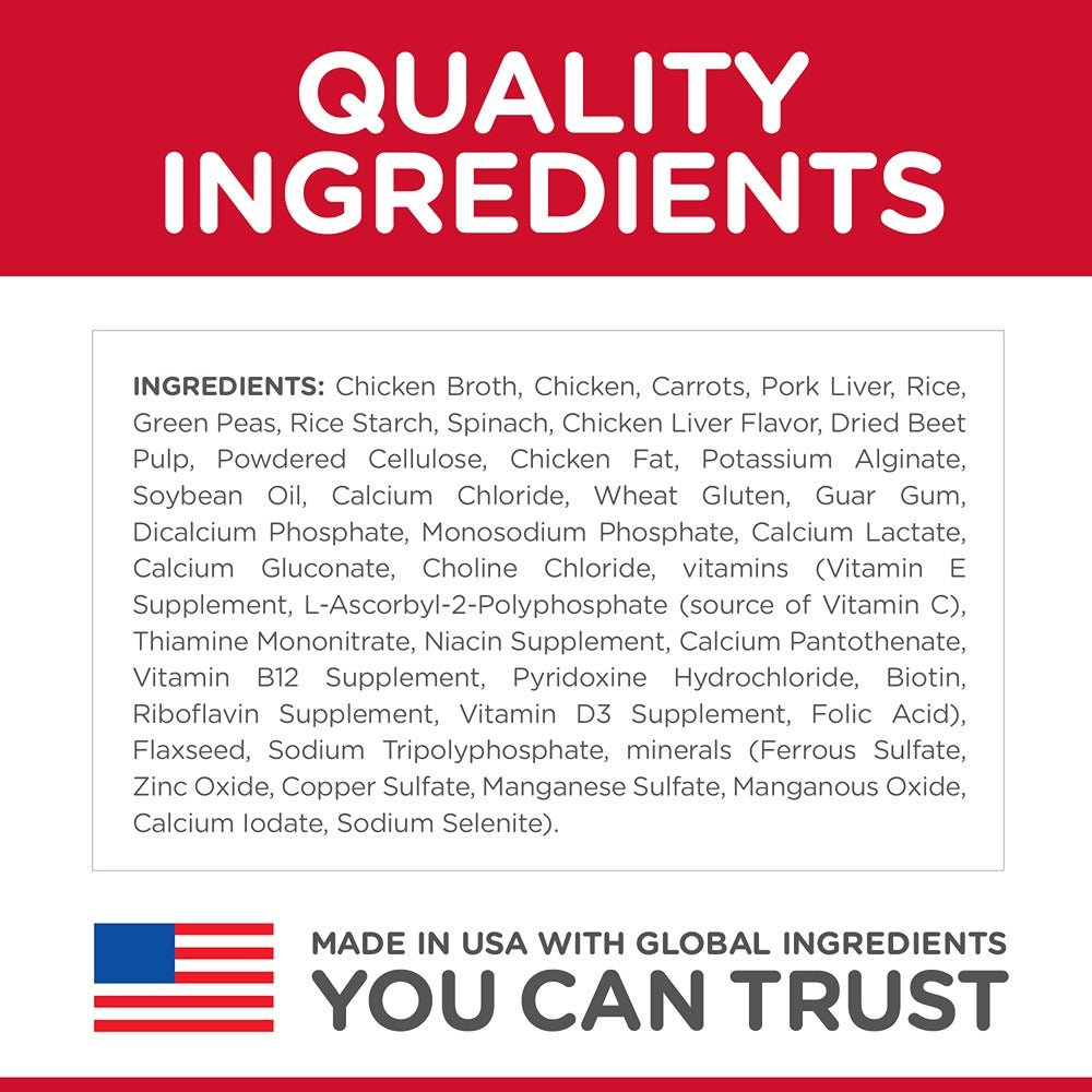 Hill's Science Diet Adult 7+ Healthy Cuisine Chicken & Carrots Stew Canned Dog Food, 354g - PetPost Australia