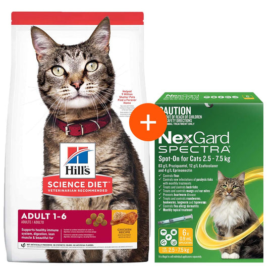 Hill's Science Diet Adult + NexGard Spectra For Cats - PetPost Australia