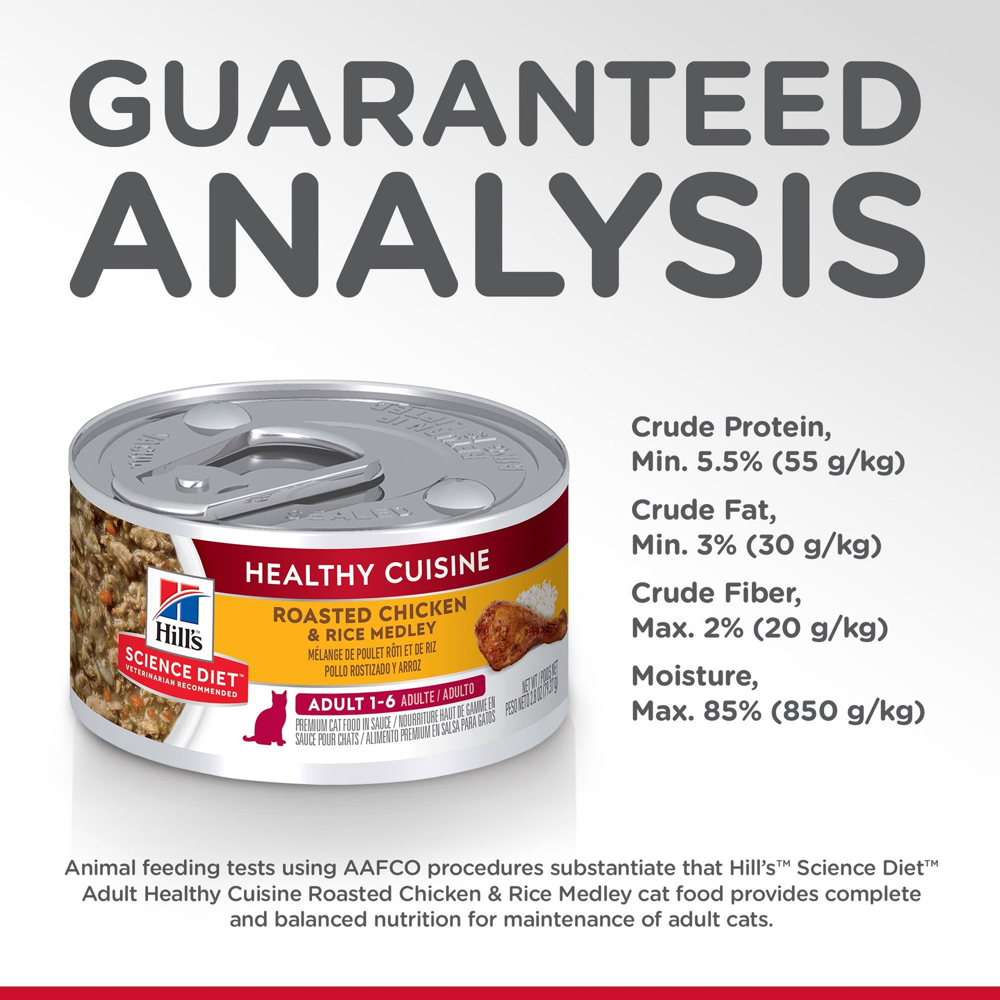 Hill's Science Diet Healthy Cuisine Adult Chicken & Rice Medley Wet Cat Food 79G - PetPost Australia