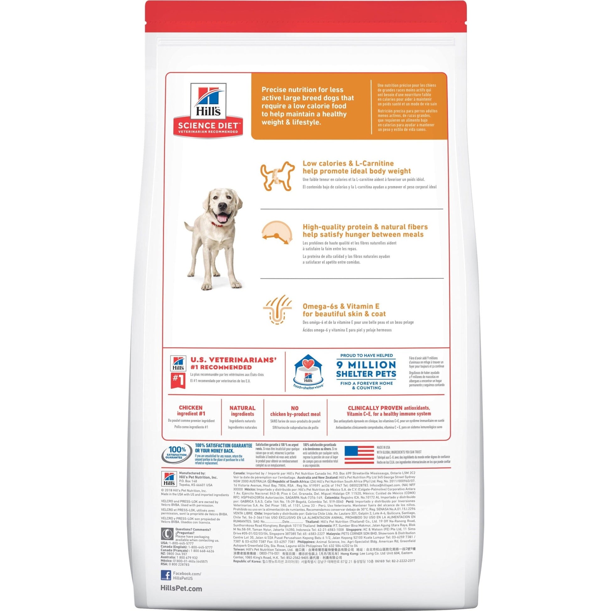 Hill's Science Diet Large Breed Light Adult Chicken Dry Dog Food - PetPost Australia