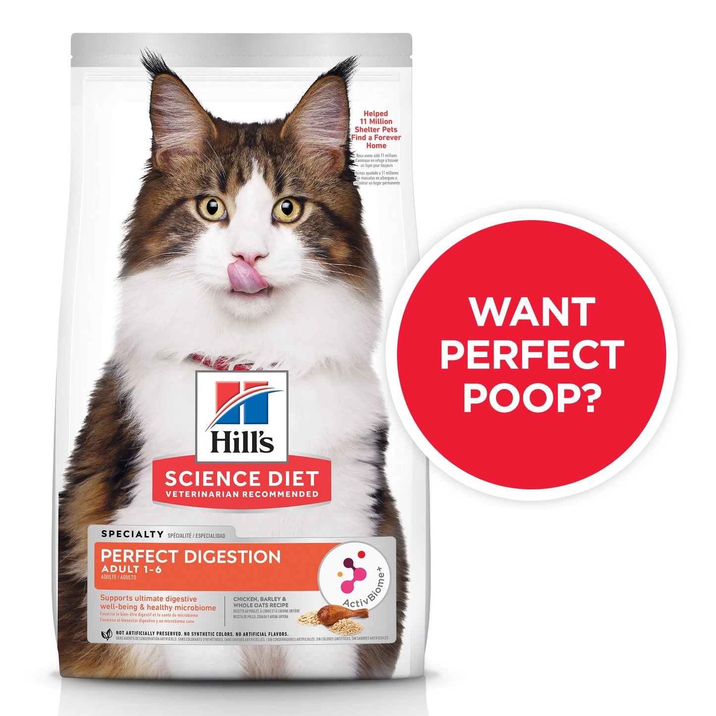 Hill's Science Diet Perfect Digestion Adult Dry Cat Food - PetPost Australia