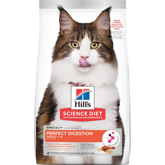 Hill's Science Diet Perfect Digestion Adult Dry Cat Food - PetPost Australia