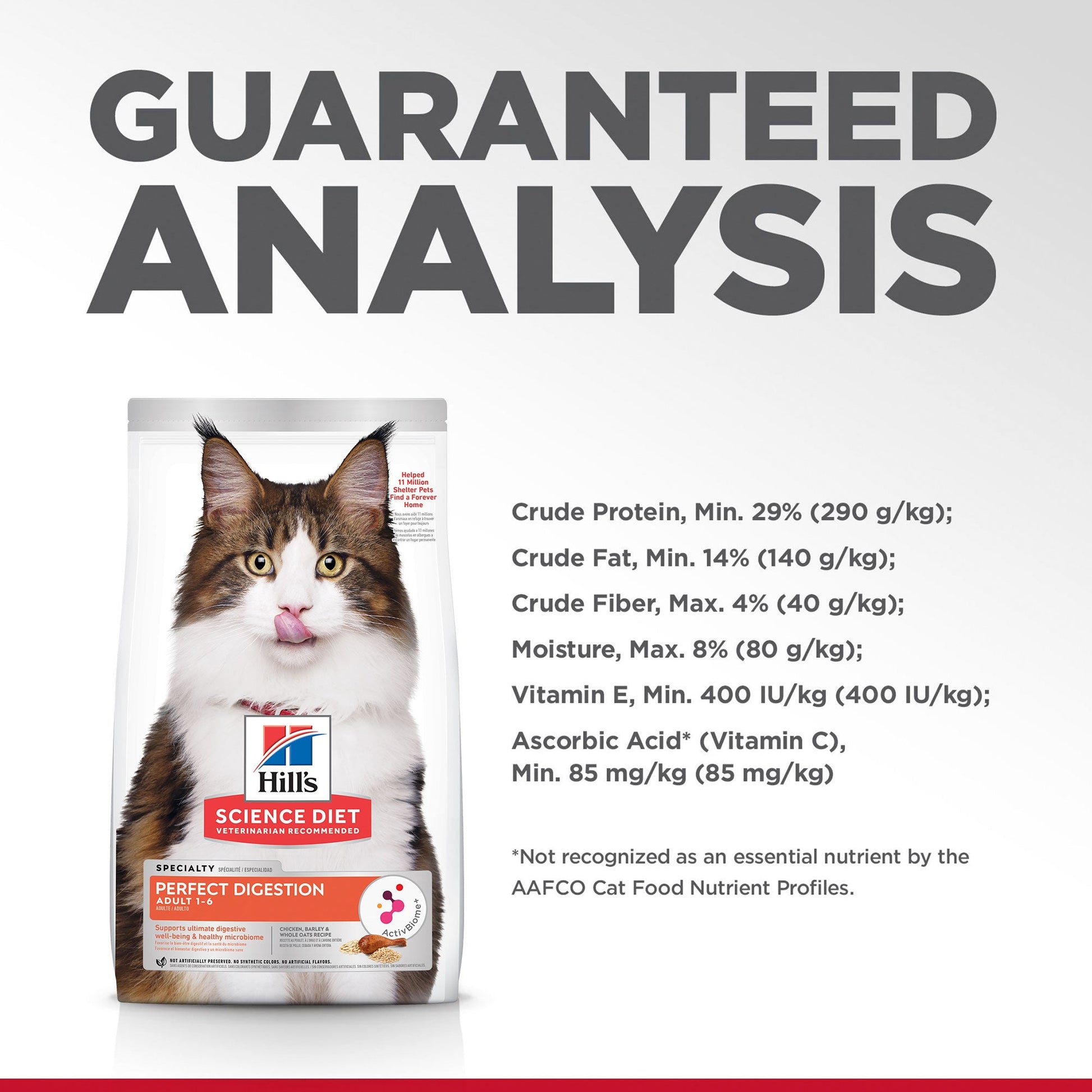 Hill's Science Diet Perfect Digestion Adult Dry Cat Food - PetPost Australia