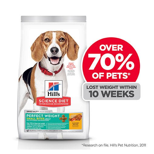 Hill's Science Diet Perfect Weight Adult Small Bites Dry Dog Food - PetPost Australia