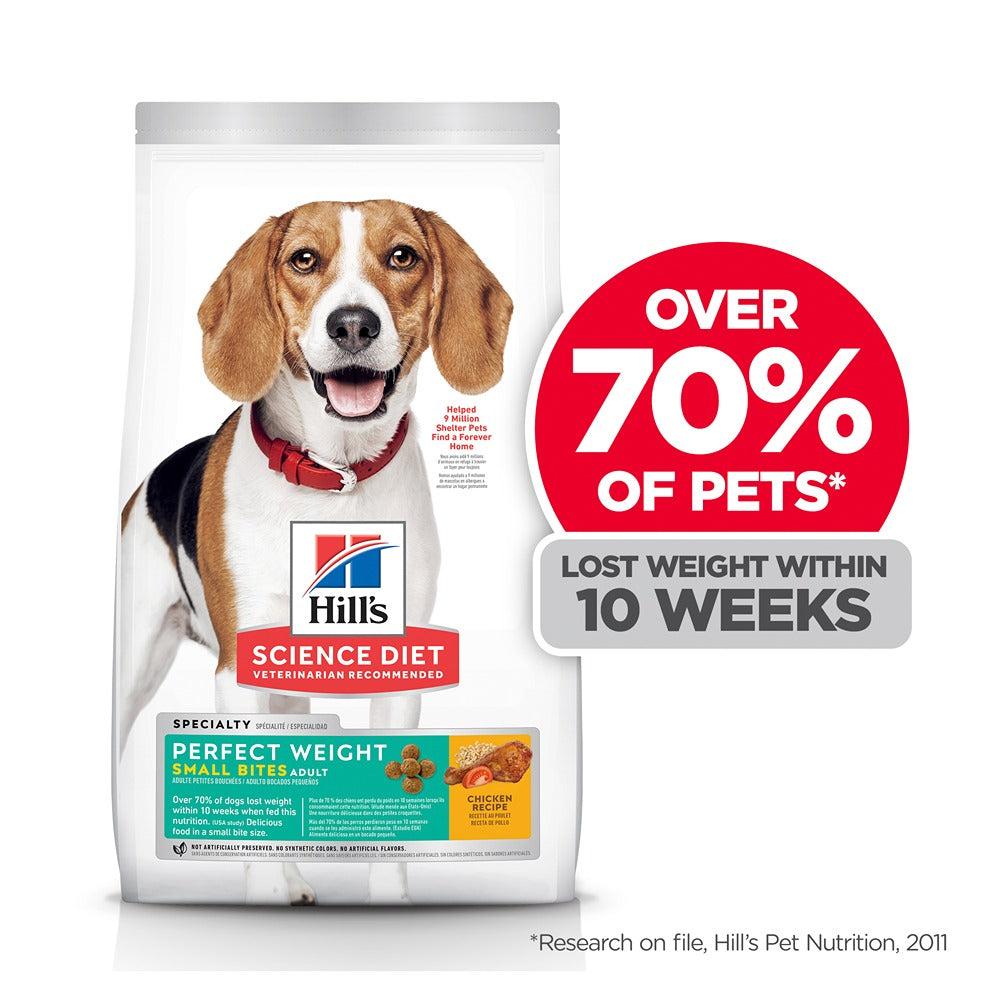 Hill's Science Diet Perfect Weight Adult Small Bites Dry Dog Food - PetPost Australia