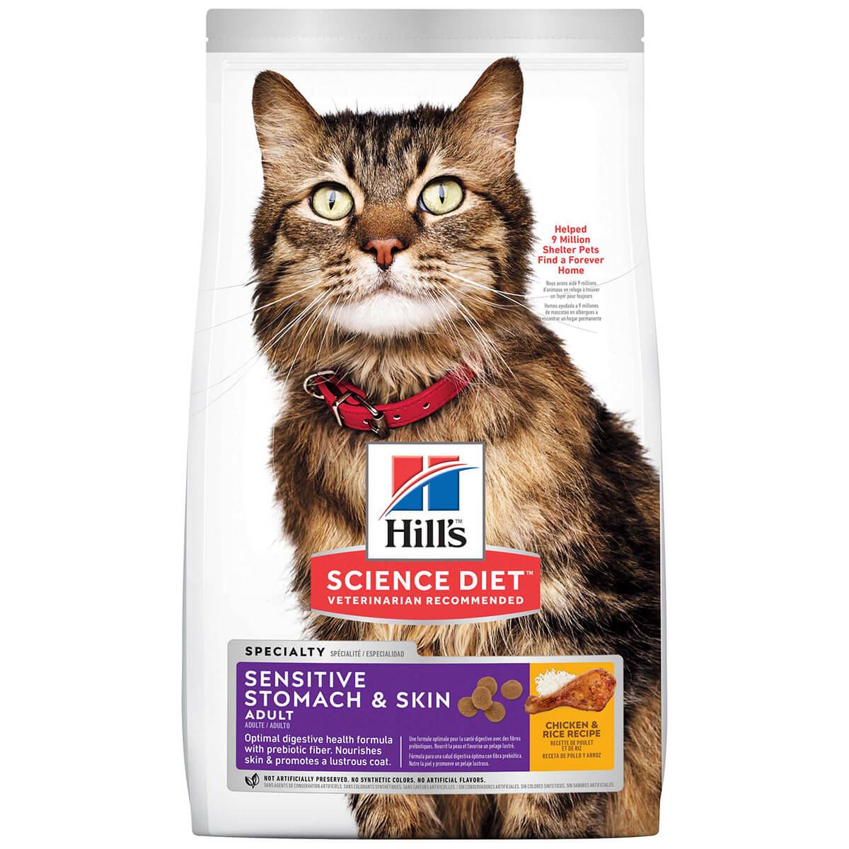 Hill's Science Diet Sensitive Stomach & Skin Adult Chicken Dry Cat Food - PetPost Australia