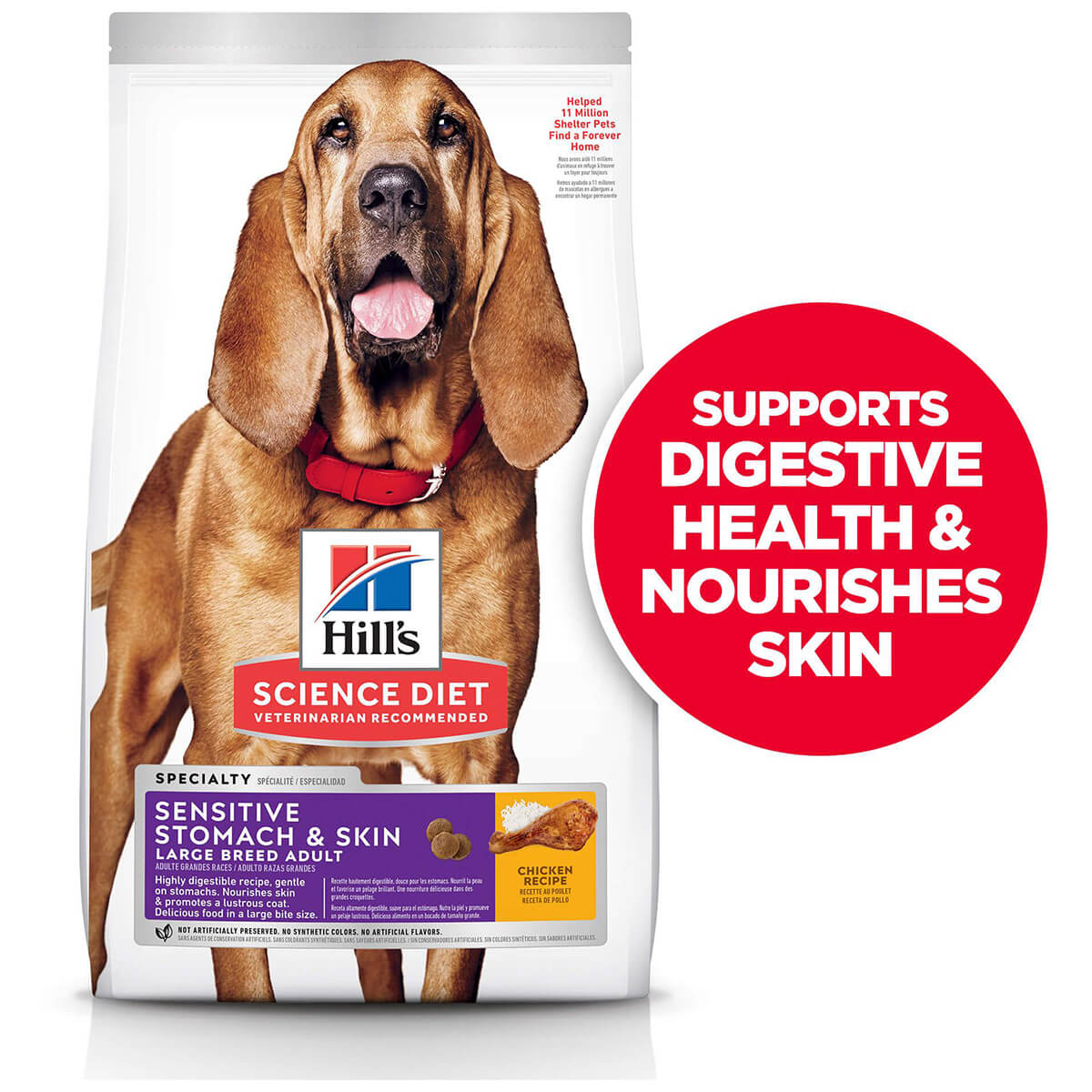 Hill's Science Diet Sensitive Stomach & Skin Large Breed Adult Dry Dog Food 13.6kg - PetPost Australia