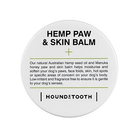 Houndztooth Hemp & Manuka Honey Paw & Skin Balm 50g - PetPost Australia