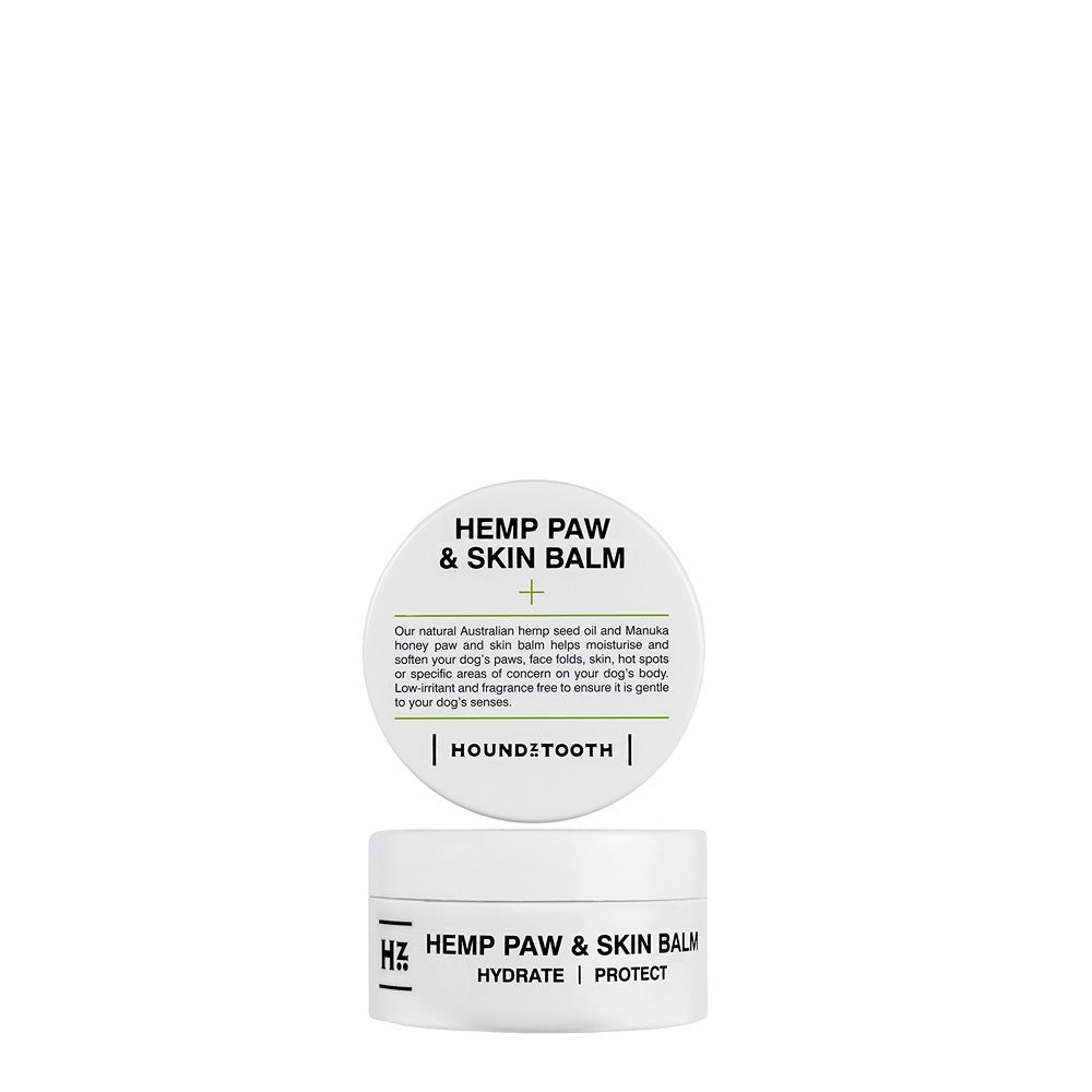 Houndztooth Hemp & Manuka Honey Paw & Skin Balm 50g - PetPost Australia