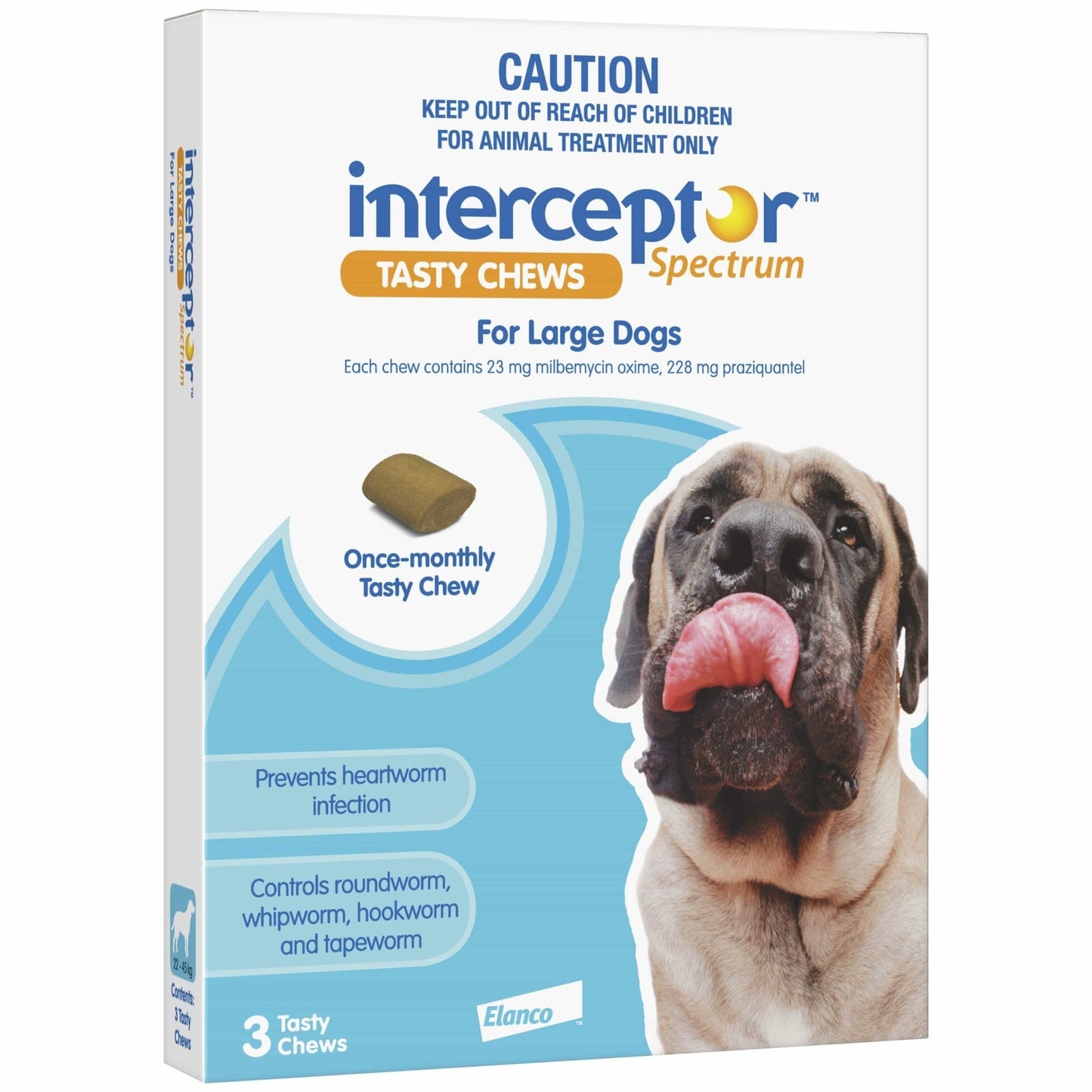 Interceptor Spectrum Tasty Chews Worming Treatment Large Dog - PetPost Australia