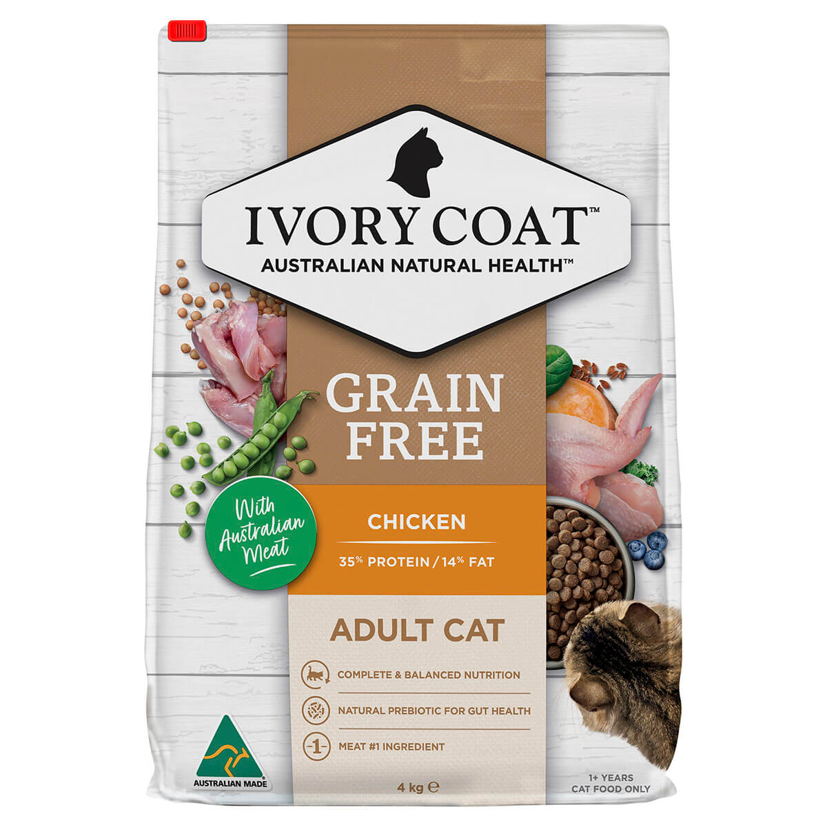 Ivory Coat Grain Free Adult Chicken Dry Cat Food - PetPost Australia