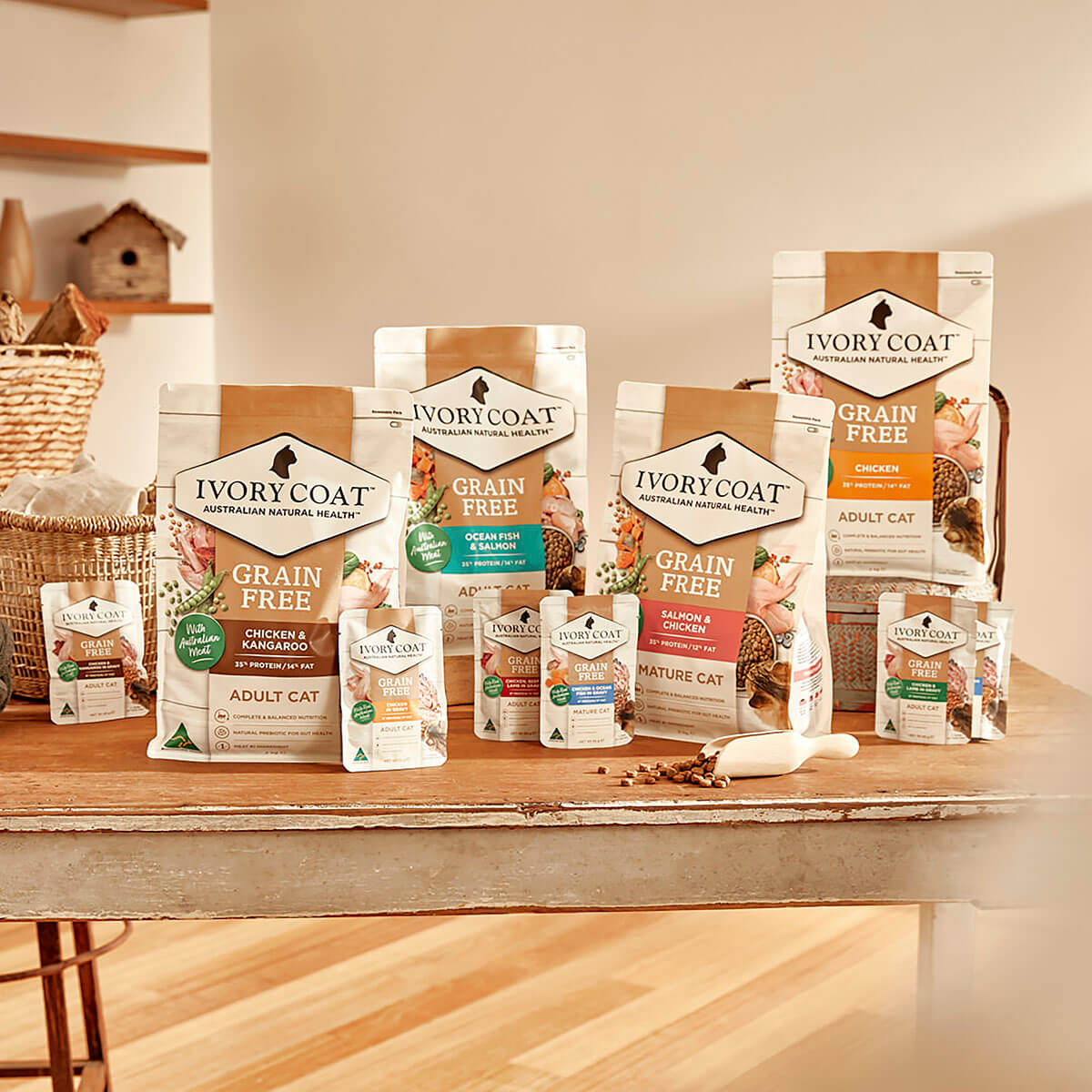 Ivory Coat Grain Free Adult Wet Cat Food Chicken & Kangaroo in Gravy - PetPost Australia