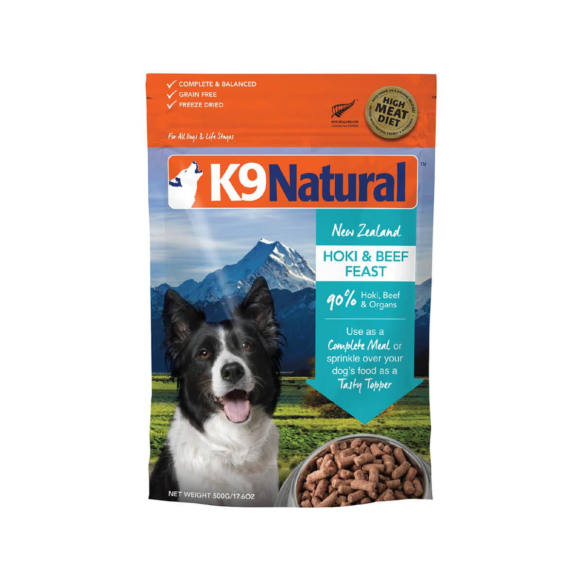 K9 Natural Hoki & Beef Freeze Dried Dog Food Topper - PetPost Australia