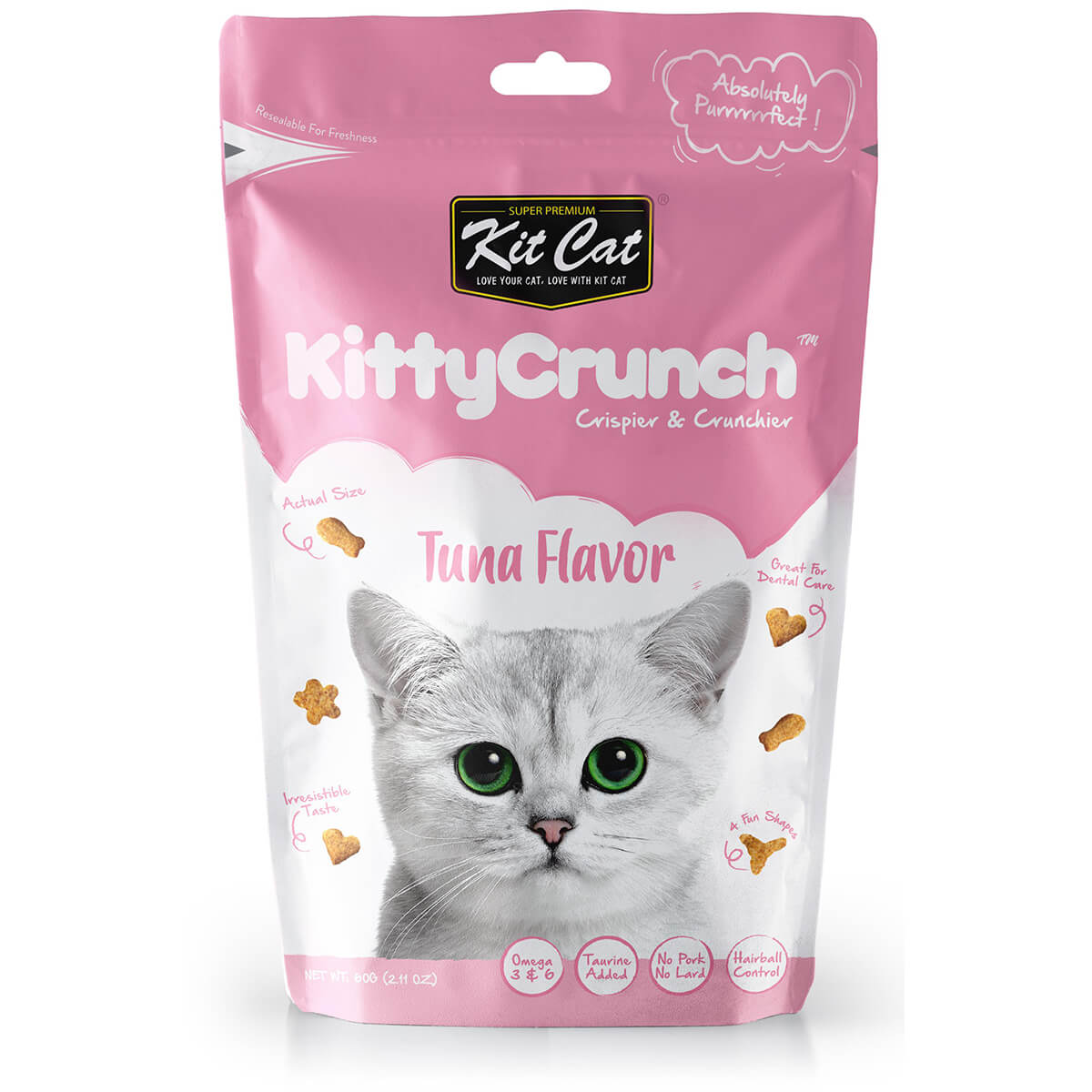 Kit Cat Tuna Kitty Crunch Cat Treats 60g - PetPost Australia