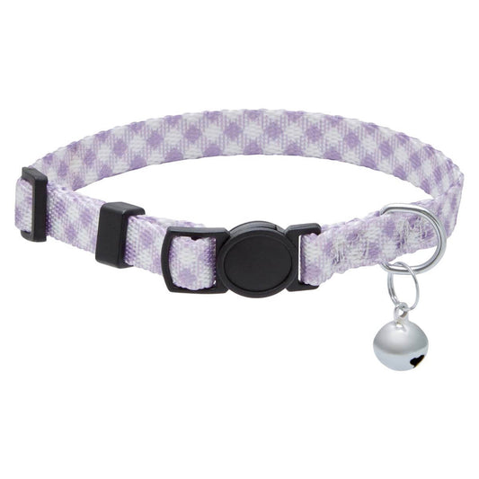 Lexi & Me Cat Collar Lilac Gingham - PetPost Australia