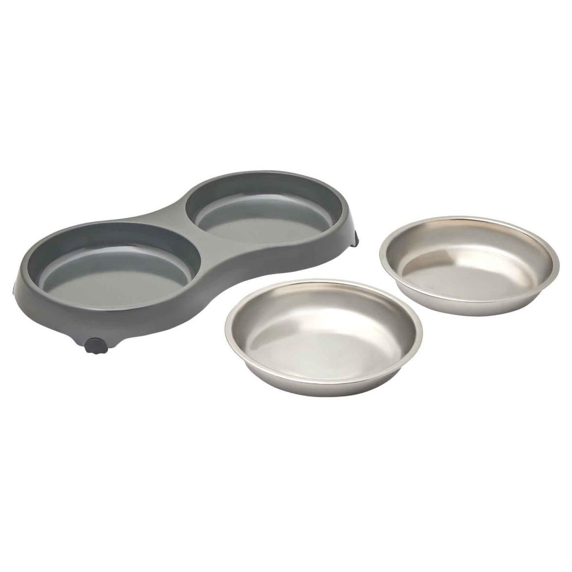 Lexi & Me Double Cat Bowl 400ML each - PetPost Australia