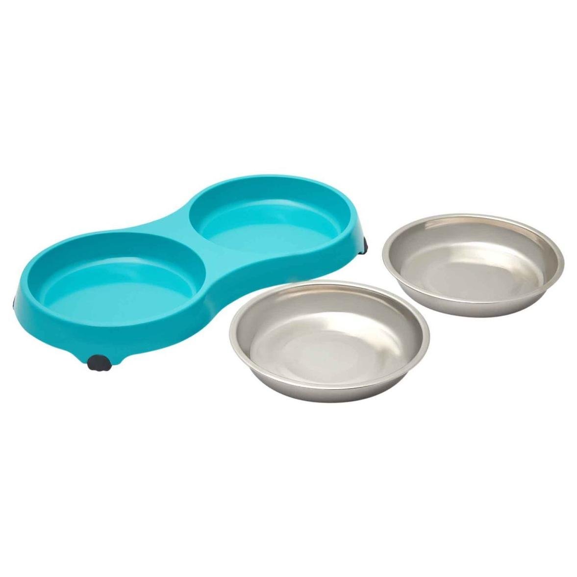 Lexi & Me Double Cat Bowl 400ML each - PetPost Australia