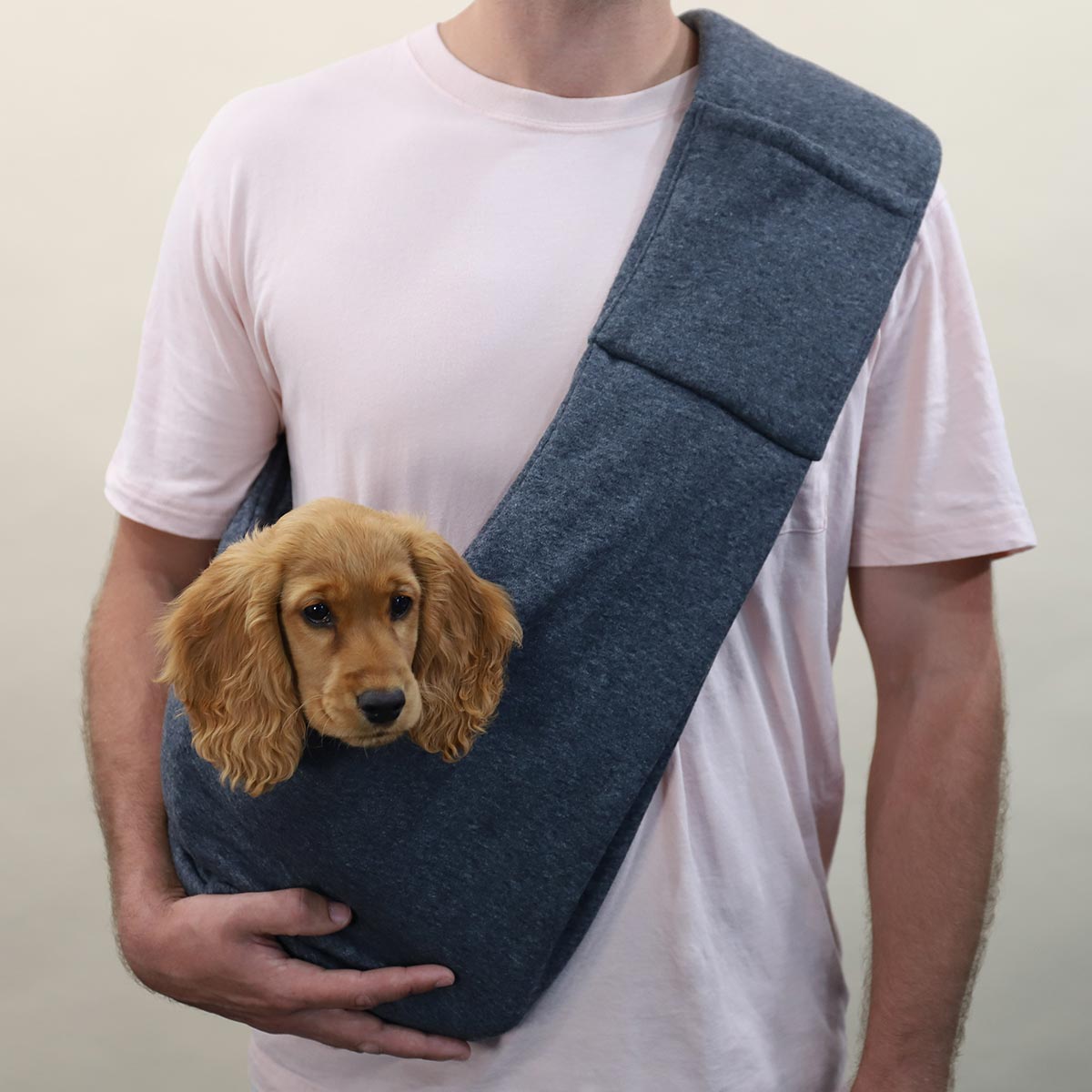 Lexi & Me Pet Carrier Sling Grey Marle - PetPost Australia