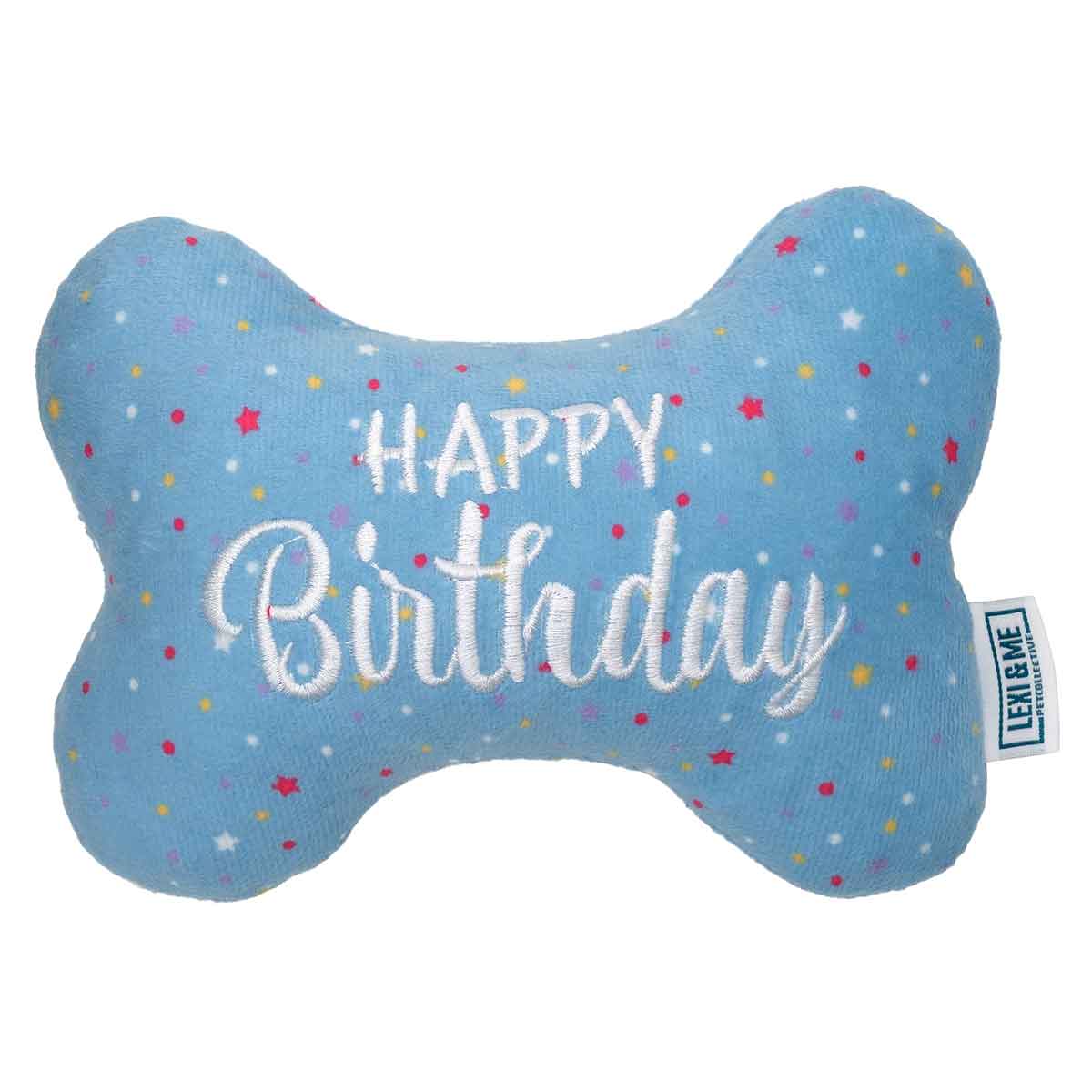 Lexi & Me Plush Toy Birthday Bone - PetPost Australia