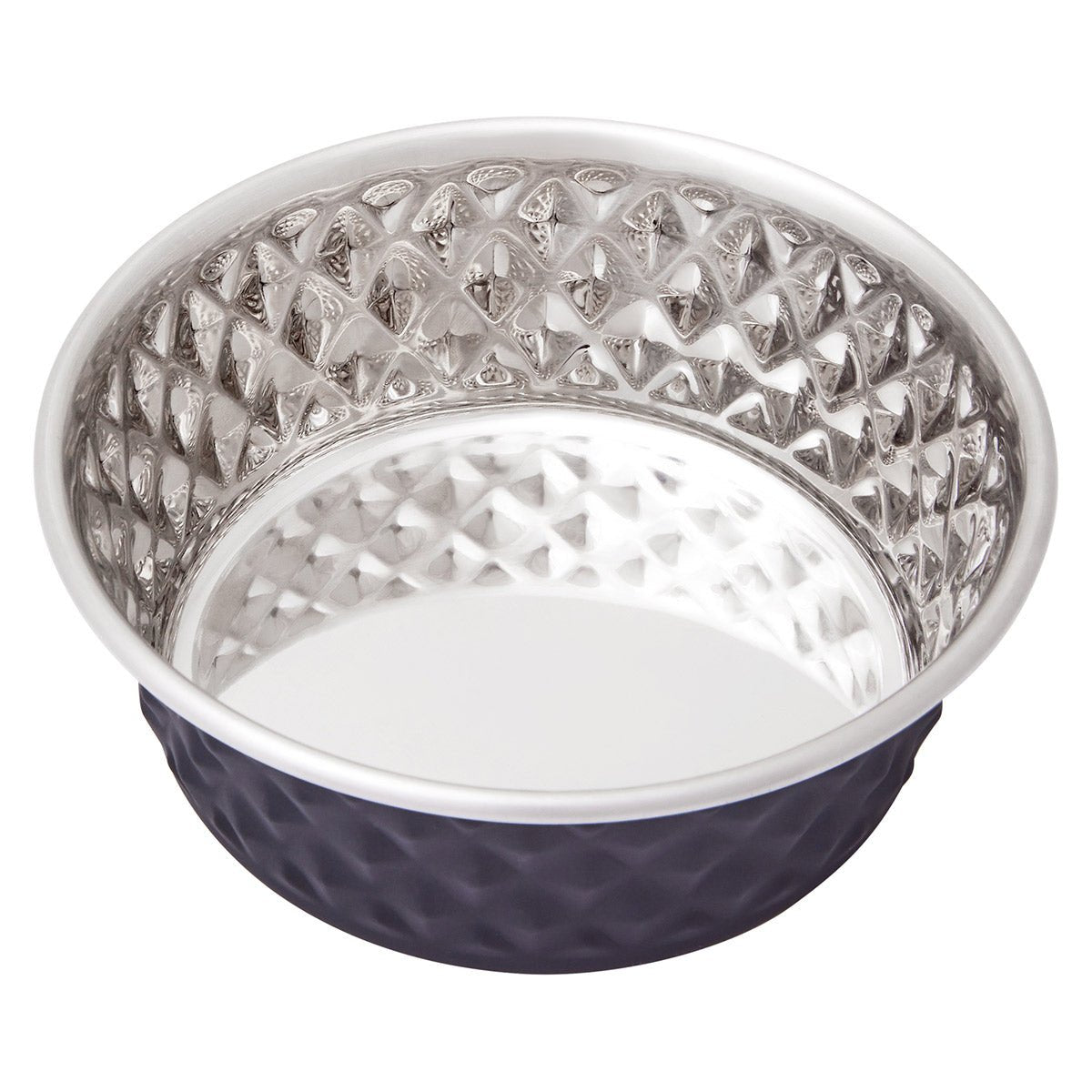 Lexi & Me Stainless Steel Dog Bowl Black - PetPost Australia