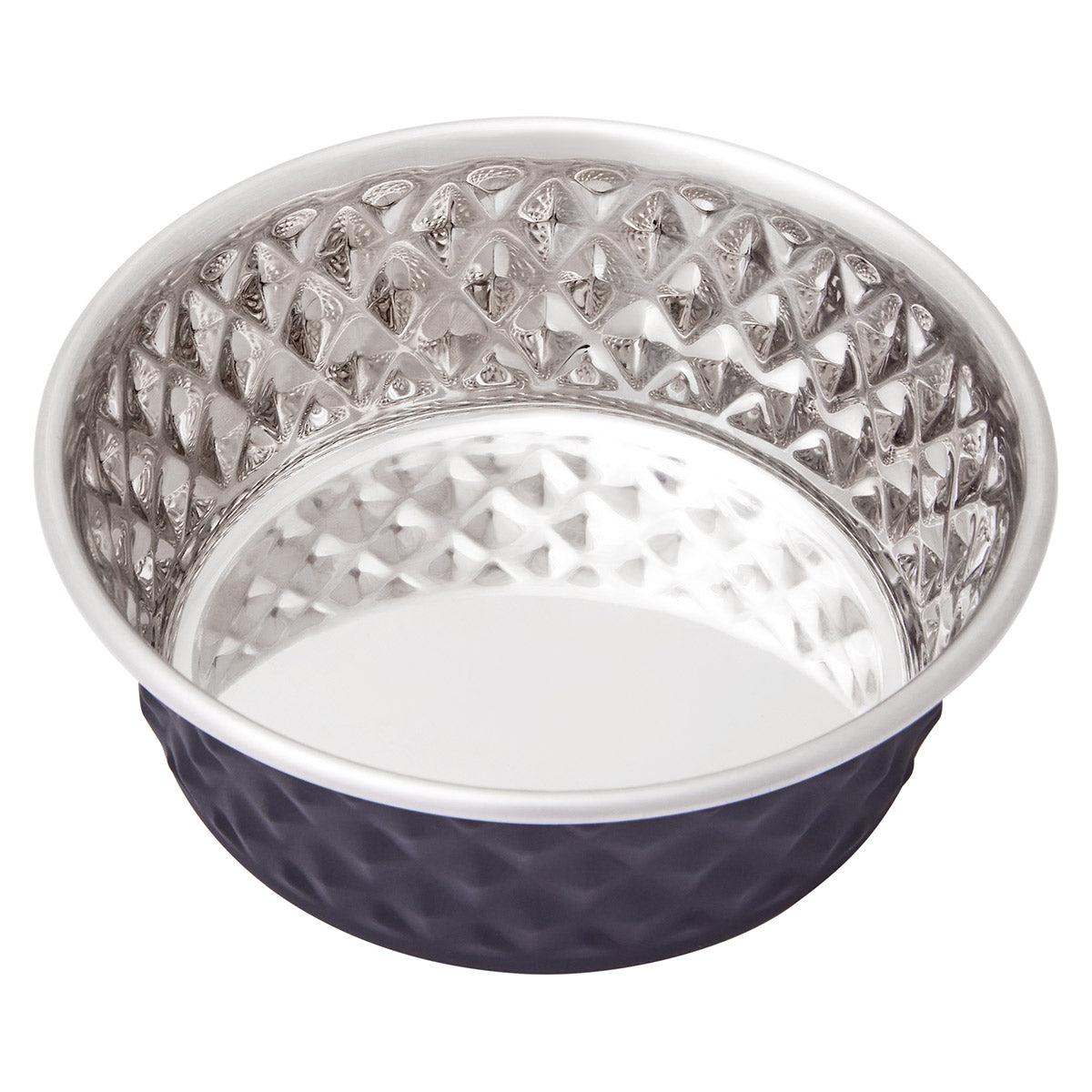 Lexi & Me Stainless Steel Dog Bowl Black - PetPost Australia