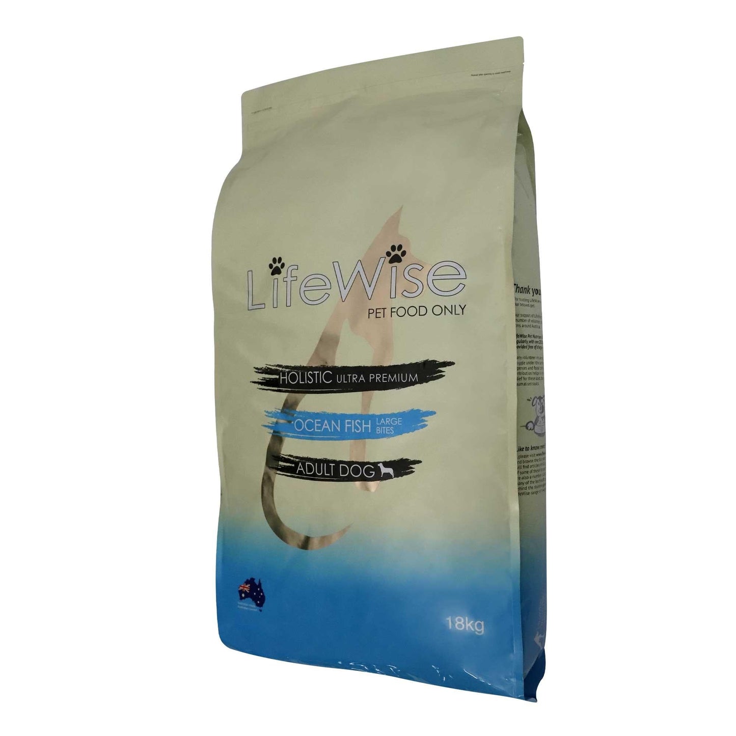 Lifewise Ocean Fish Rice & Vegetables Dry Dog Food Large Bites - PetPost Australia