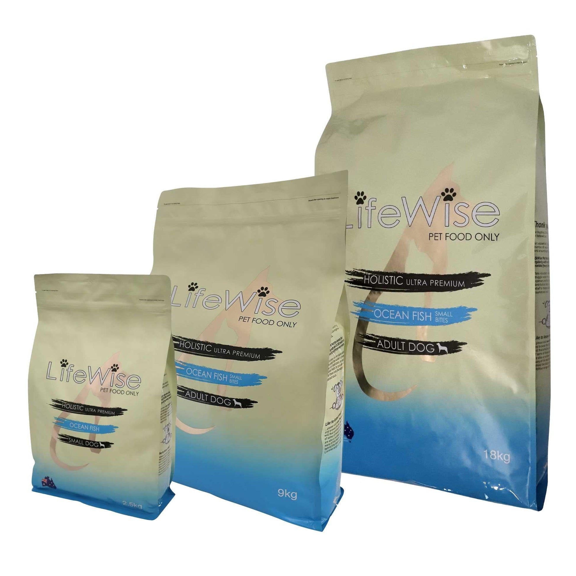 Lifewise Ocean Fish Rice & Vegetables Dry Dog Food Small Bites - PetPost Australia