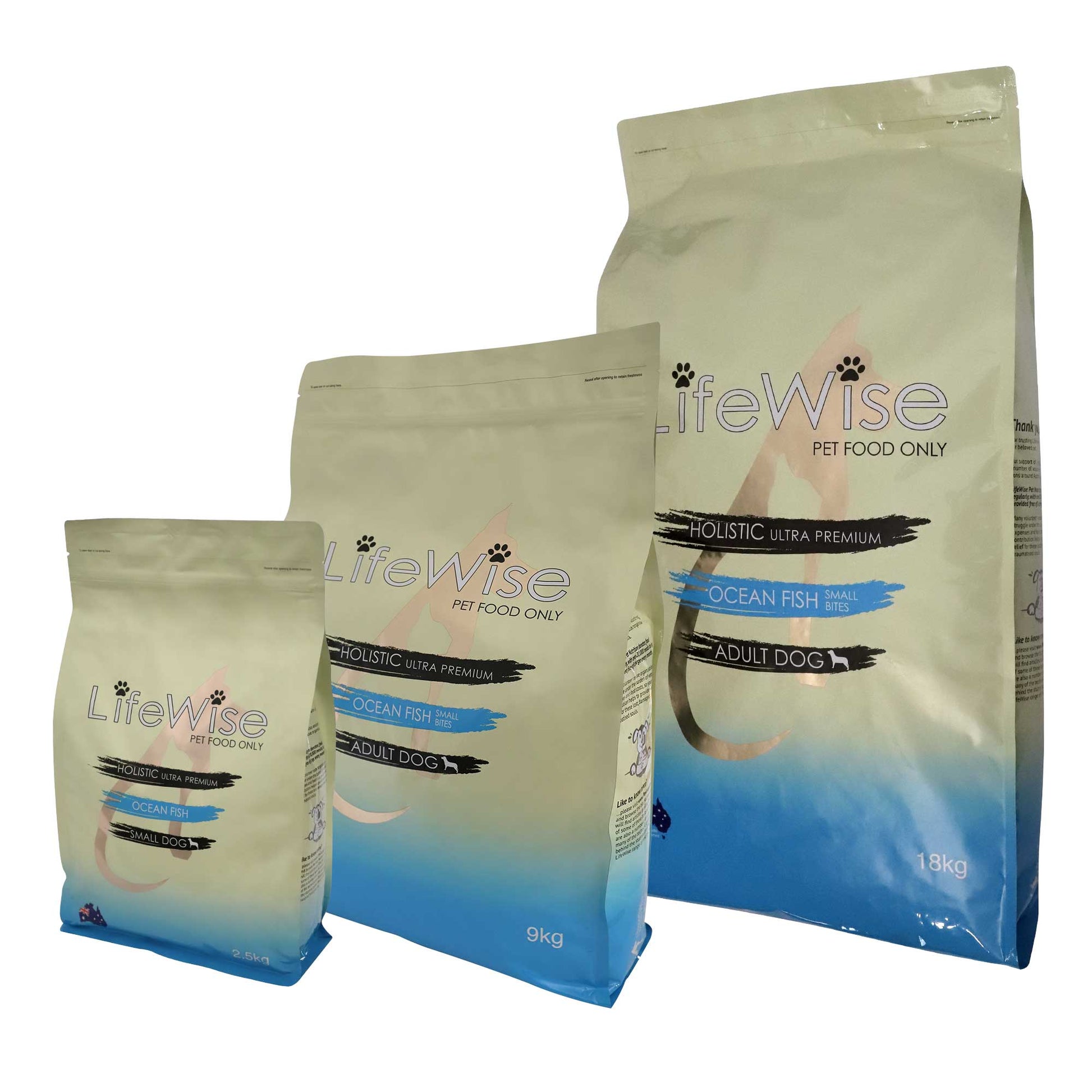 Lifewise Ocean Fish Rice & Vegetables Dry Dog Food Small Bites - PetPost Australia