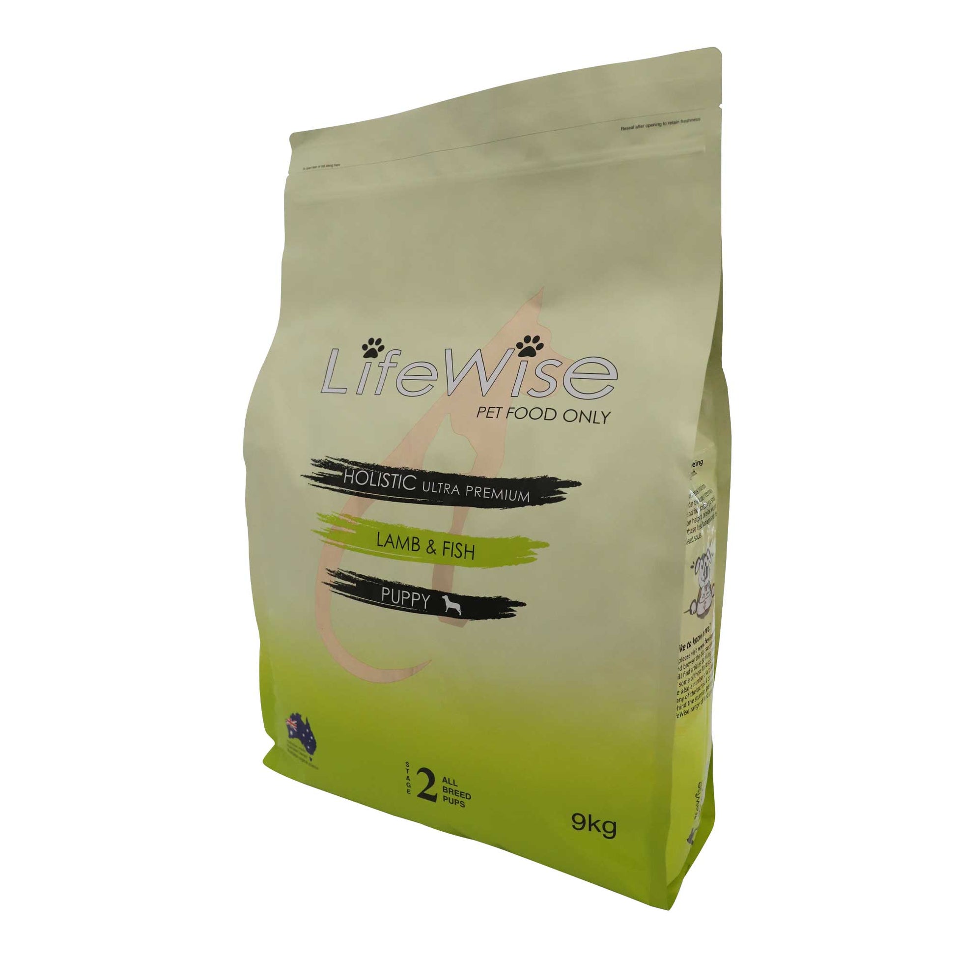 Lifewise Stage 2 Lamb Fish Rice Oats & Vegetables Grain Free Puppy Dry Dog Food - PetPost Australia