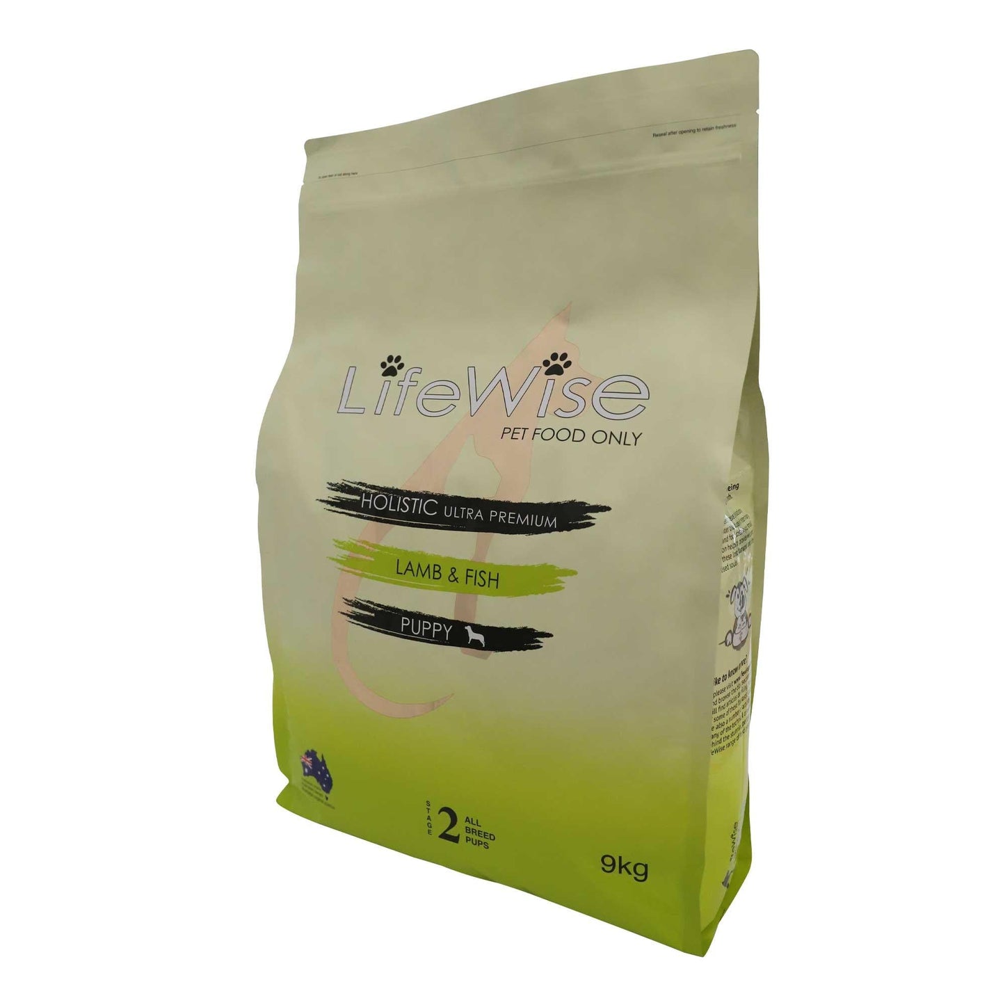 Lifewise Stage 2 Lamb Fish Rice Oats & Vegetables Puppy Dry Dog Food - PetPost Australia