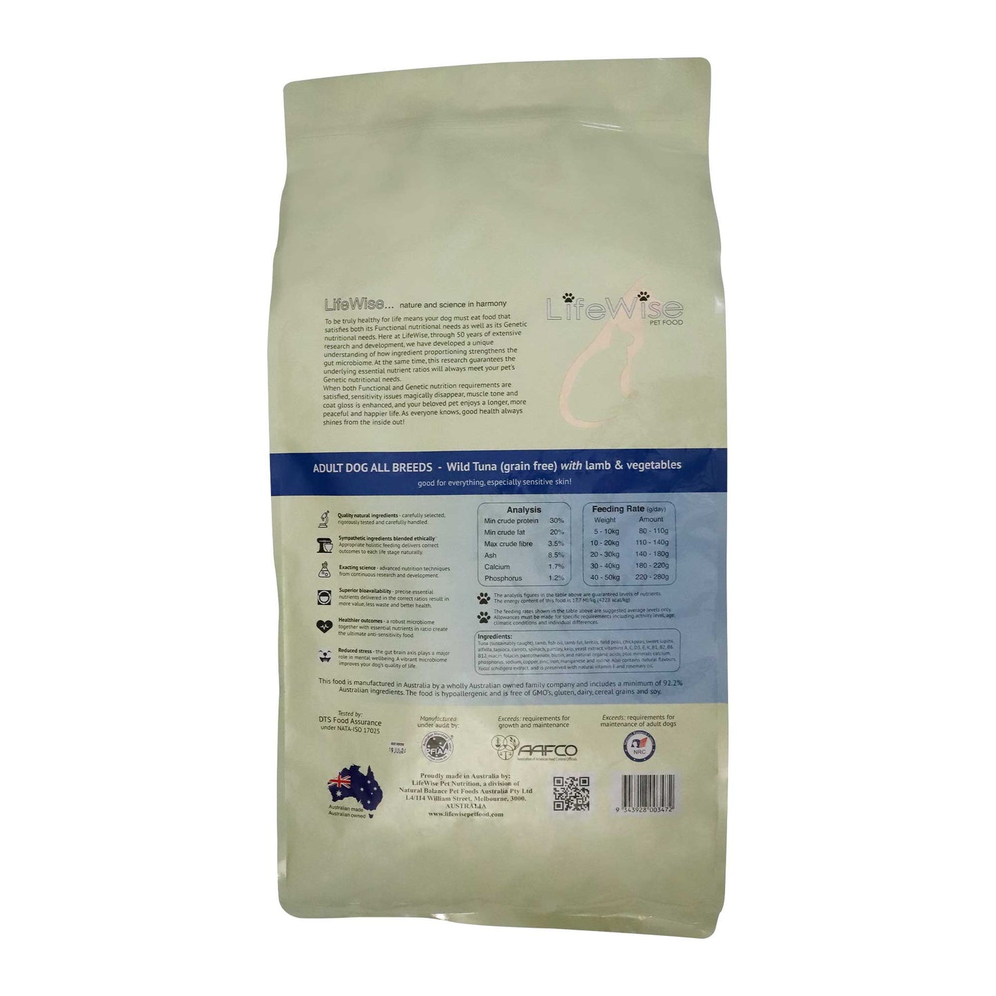 Lifewise Wild Tuna & Vegetables Grain Free Dry Dog Food - PetPost Australia