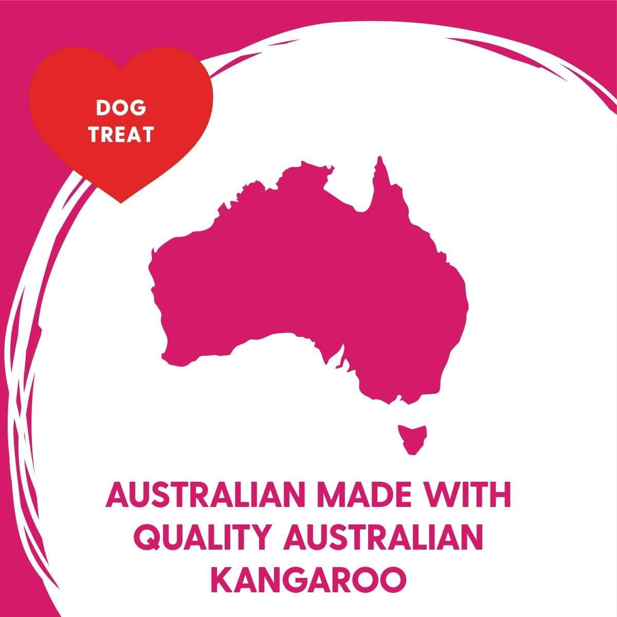 Love Em Kangaroo Mini Dog Treats 200g - PetPost Australia