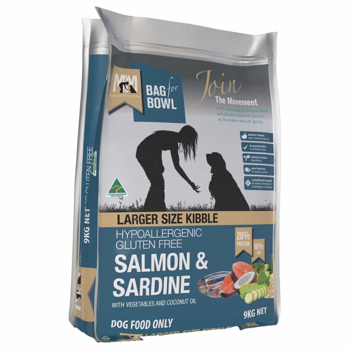 Meals For Mutts Adult Large Kibble Salmon & Sardine Dry Dog Food - PetPost Australia
