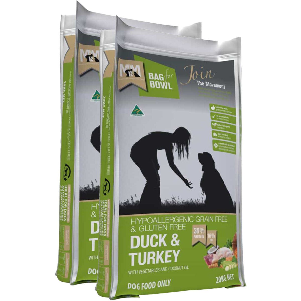 Meals For Mutts Grain Free Adult Duck & Turkey Dry Dog Food - PetPost Australia