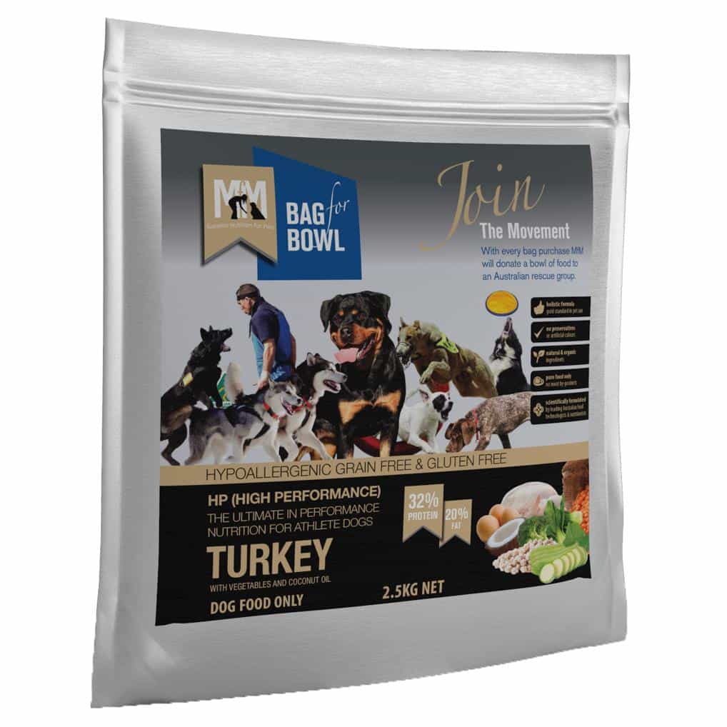 Meals For Mutts High Perform Grain Free Adult Turkey & Chickpea Dry Dog Food - PetPost Australia