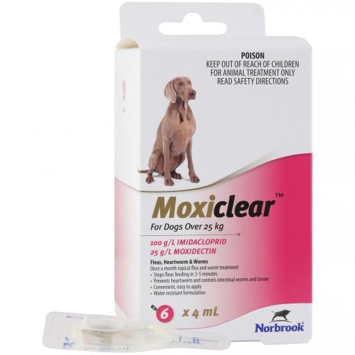 Moxiclear Flea & Worming Spot Treatment >25kg Dog - PetPost Australia