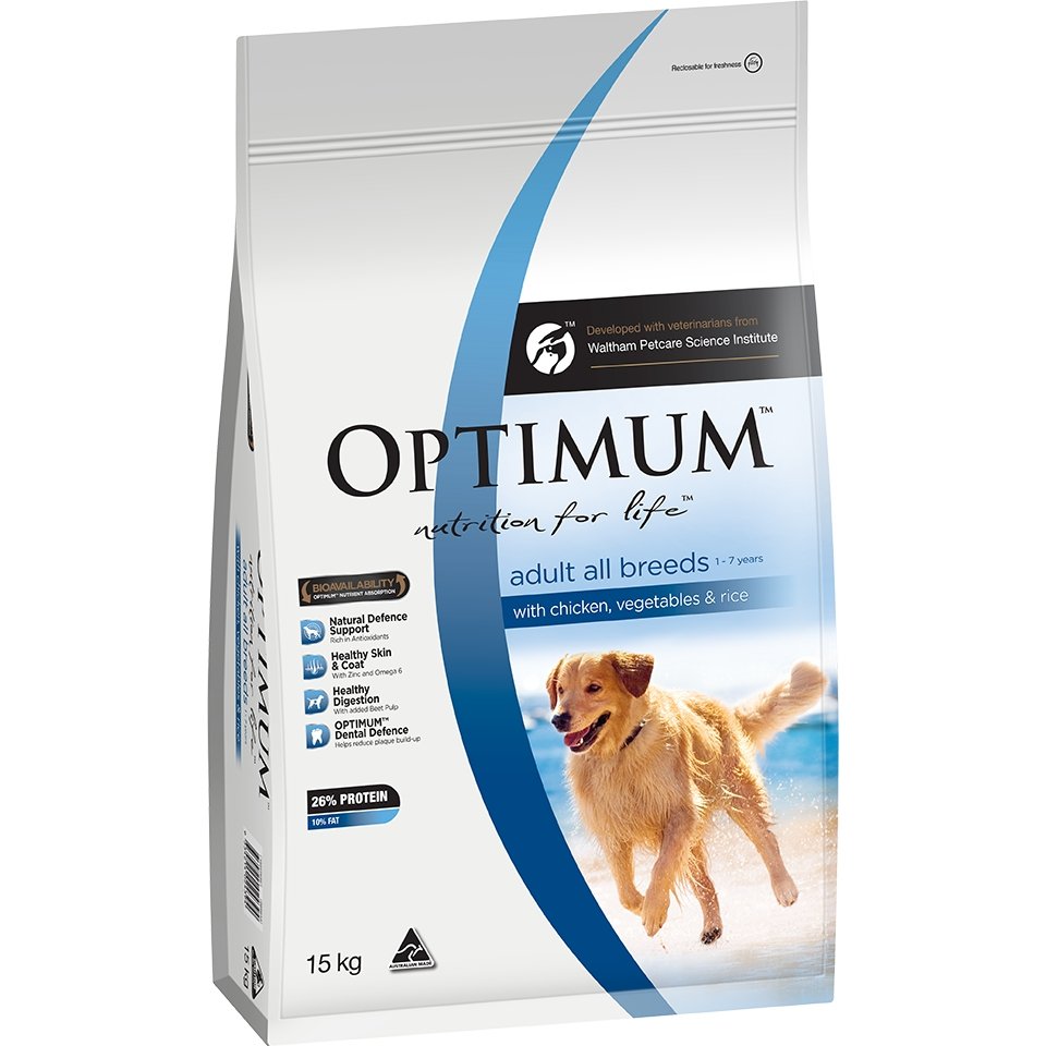 Optimum Adult Chicken, Vegetables & Rice Dry Dog Food - PetPost Australia