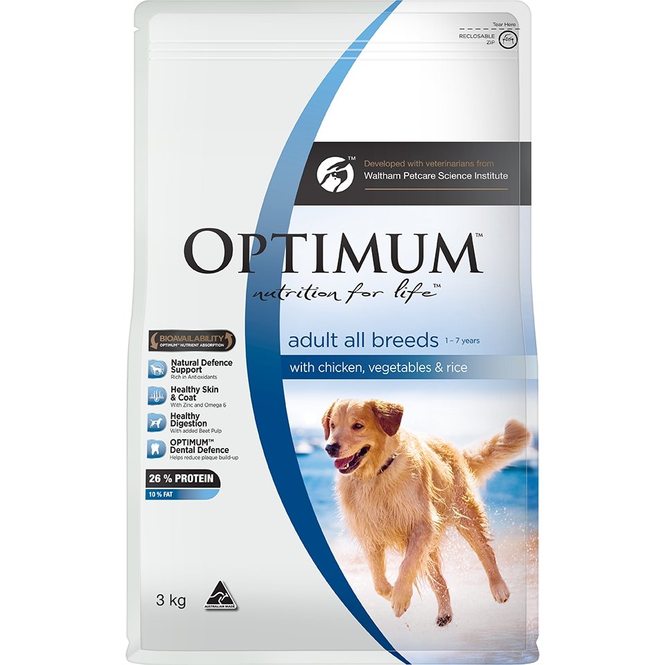 Optimum Adult Chicken, Vegetables & Rice Dry Dog Food - PetPost Australia