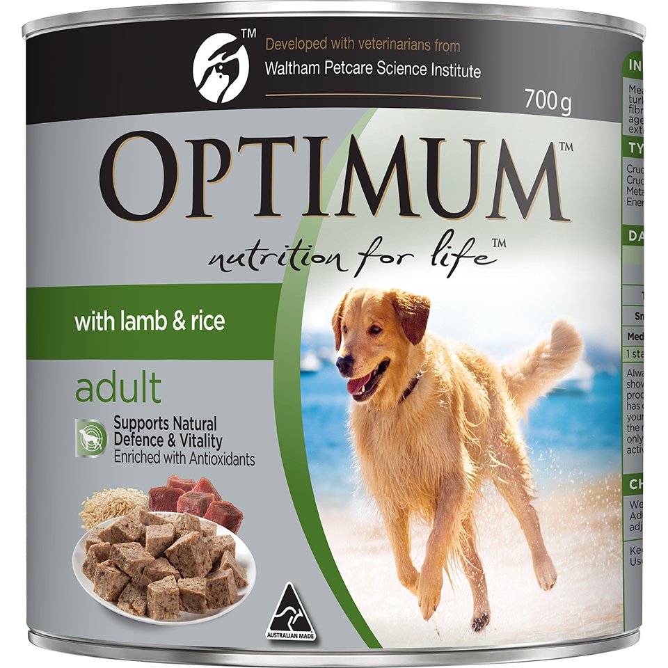 Optimum Lamb & Rice Wet Dog Food - PetPost Australia