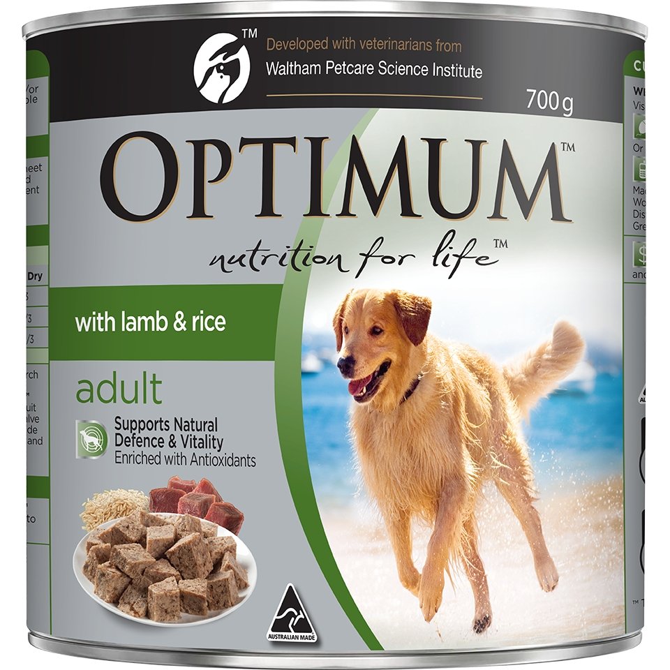 Optimum Lamb & Rice Wet Dog Food - PetPost Australia