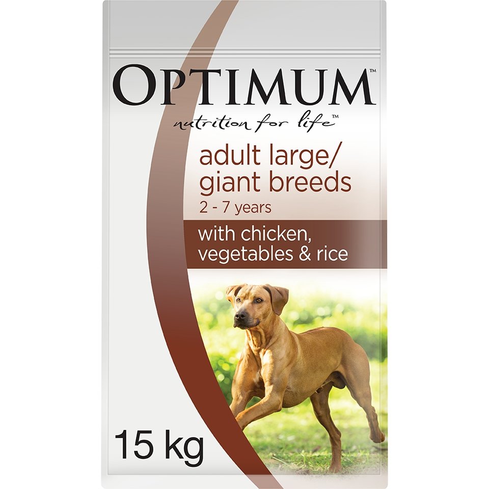 Optimum Large Breed Adult Chicken Dry Dog Food - PetPost Australia